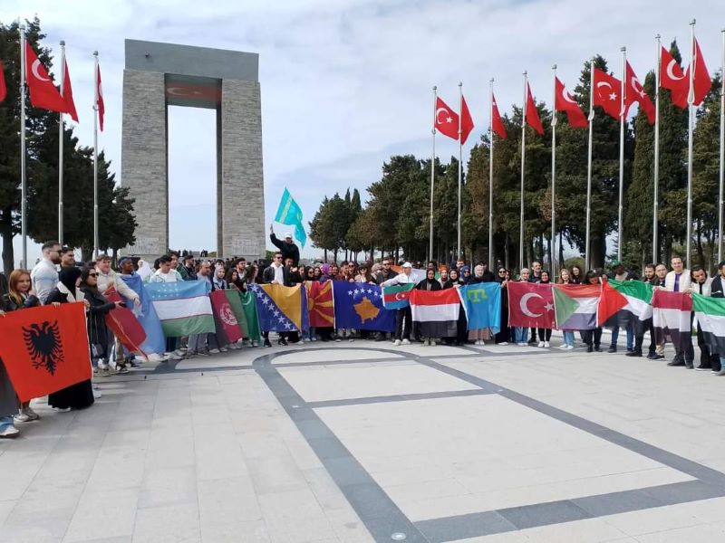 Trakya Uluslararası Öğrenci Derneği’nden Çanakkale Şehitliği’ni ziyaret