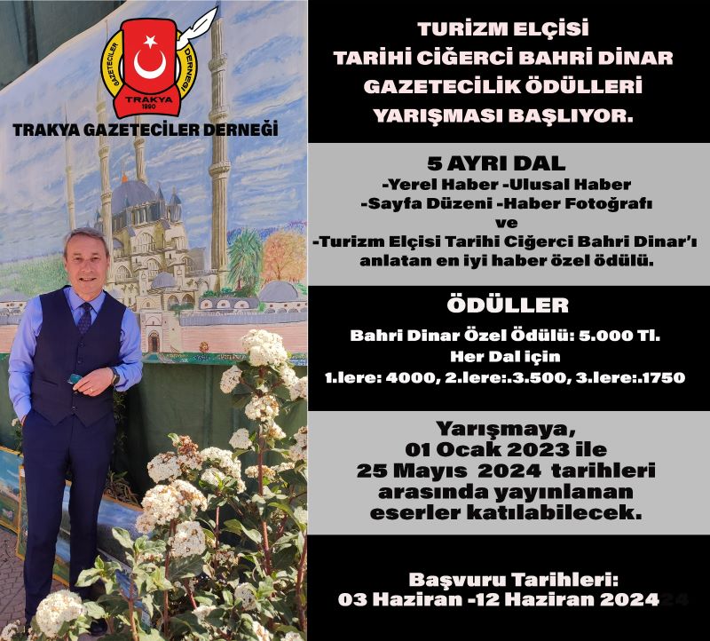 TGD’den gazetecilik ödülleri yarışması