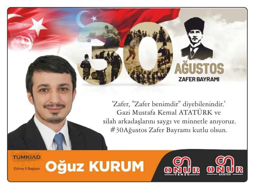 Kurum’dan, 30 Ağustos Zafer Bayramı mesajı