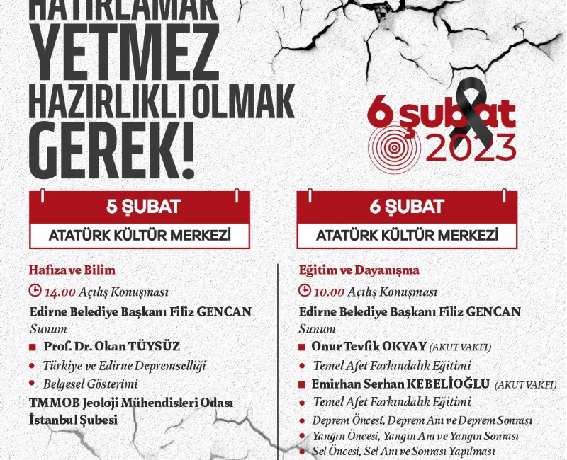 Edirne Belediyesi, 6 Şubat