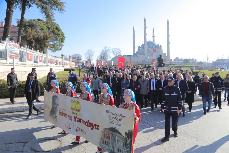 Edirne Belediyesi, kuruluşunun 159. yıl dönümünü düzenlenen tören ve etkinliklerle