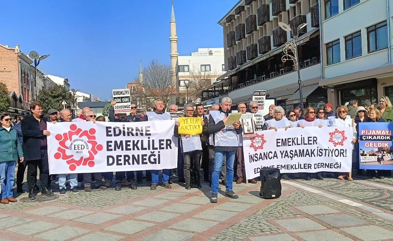 Edirne Emekliler Derneği bayramda emeklilere verilmesi planlana  ikramiyeye tepki gösterdi.