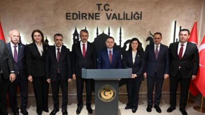 Çeşitli programlara katılmak üzere Edirne’ye gelen Adalet Bakanı Akın Gürlek,