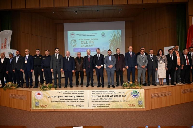 Türkiye’nin pirinç üretiminde kritik rol üstlenen Edirne’de düzenlenen Çeltik Çalıştayı,