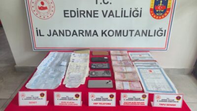 Edirne'nin Keşan ilçesinde tefecilik yaptığı iddiasıyla 6 şüpheliye yönelik düzenlenen