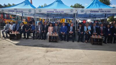 Edirne İl Özel İdaresi tarafından düzenlenen törende, köylerde kullanılmak üzere