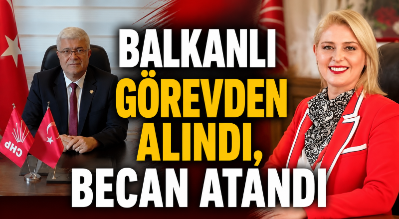 CHP Genel Merkezi'nin kararıyla Edirne İl Başkanı Yücel Balkanlı ve