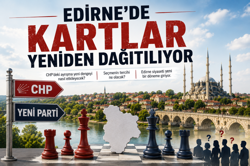 Edirne'de son günlerde yaşanan siyasi gelişmeler, kentte uzun yıllardır devam