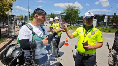 Edirne Emniyet Müdürlüğü, motosiklet kaynaklı trafik kazalarını azaltmak amacıyla denetimlerini