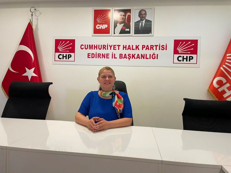 CHP Edirne İl Başkanı Özlem Becan, partide yaşanan istifaların ardından
