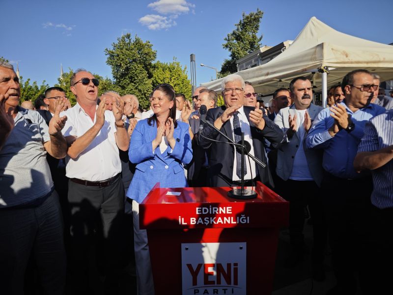 Yeni Parti Edirne İl ve ilçe teşkilatlarının toplu istifalarının ardından