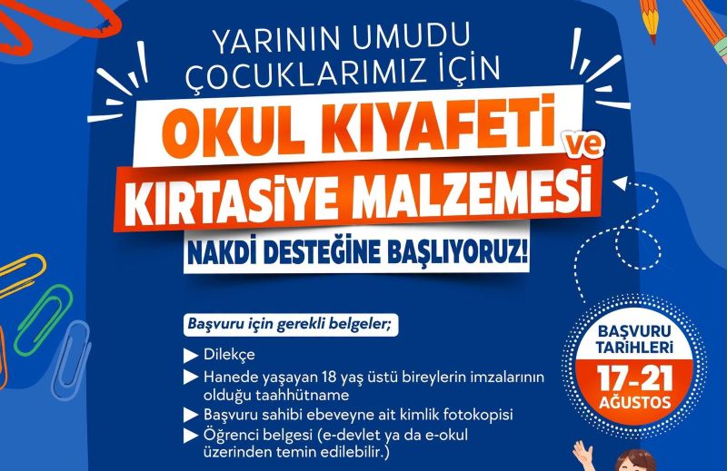 Edirne Belediyesi, yeni eğitim-öğretim yılı öncesinde sosyal belediyecilik anlayışıyla ailelerin