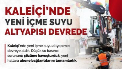 Edirne Belediyesi, Kaleiçi Bölgesi’nde Mithatpaşa ve Dilaverbey mahallelerini kapsayan içme