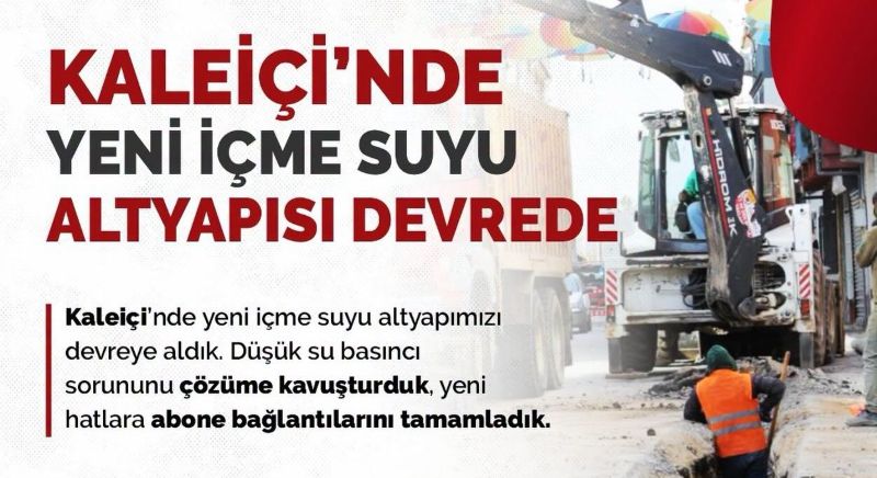 Edirne Belediyesi, Kaleiçi Bölgesi’nde Mithatpaşa ve Dilaverbey mahallelerini kapsayan içme