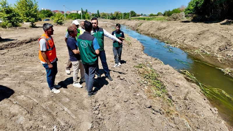 Edirne’nin Süloğlu ilçesinde taşkın riskinin azaltılması amacıyla yürütülen Süloğlu İlçe