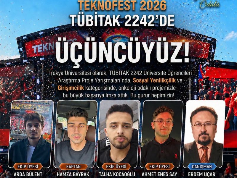 &nbsp; &nbsp; Trakya Üniversitesi öğrencilerinden oluşan TheraTech ekibi, “HopeIsland” projesiyle