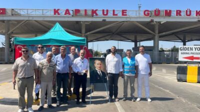 İYİ Parti Edirne İl Başkanlığı, dönüş yolculuğundaki gurbetçilerle Kapıkule Sınır