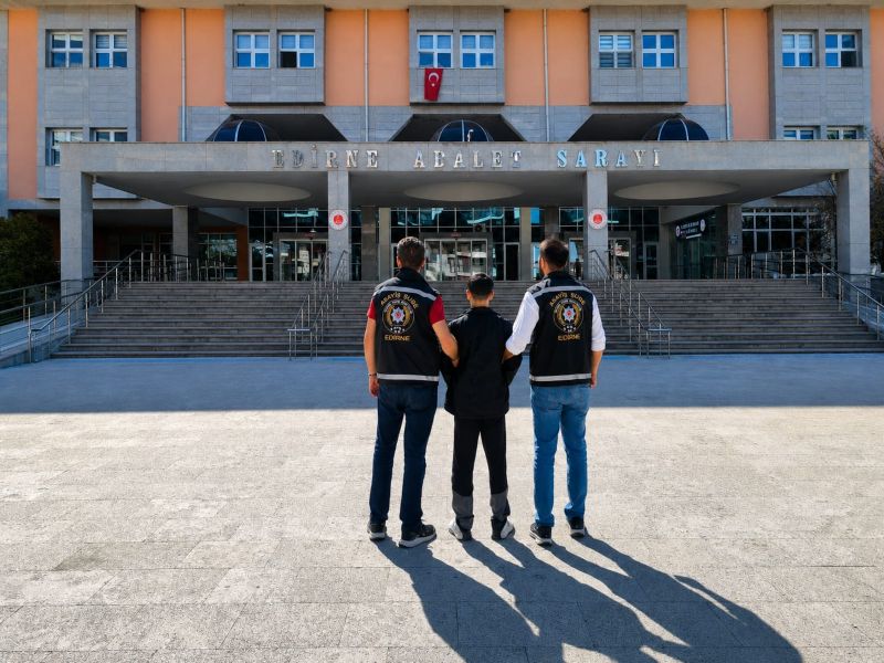 Edirne'de hakkında toplam 43 yıl 11 ay 15 gün kesinleşmiş