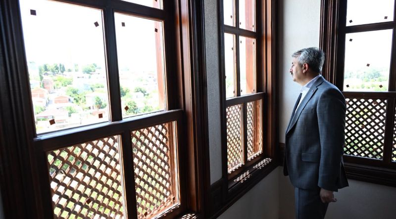 Edirne Valisi Yunus Sezer, restorasyon ve çevre düzenleme çalışmalarında sona
