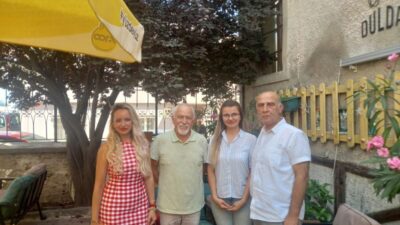 Özel Edirne Sevinç Koleji Müdürü Meltem Bilgin ile okul hemşiresi