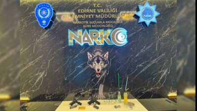 Edirne’de narkotik ekiplerinin Keşan ve Uzunköprü’de gerçekleştirdiği koordineli operasyonda uyuşturucu