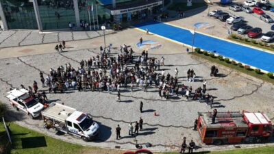 Trakya Üniversitesi bünyesinde görev yapan Koruma, Kurtarma ve Söndürme Ekiplerine