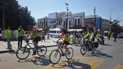 Avrupa Hareketlilik Haftası kapsamında Edirne’de düzenlenen “Gelecek İçin Pedalla” etkinliğinde,
