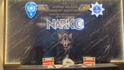 Edirne’de Narkotik Suçlarla Mücadele Şube Müdürlüğü ekiplerince uyuşturucu madde kullanımının