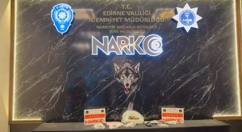 Edirne’de Narkotik Suçlarla Mücadele Şube Müdürlüğü ekiplerince uyuşturucu madde kullanımının