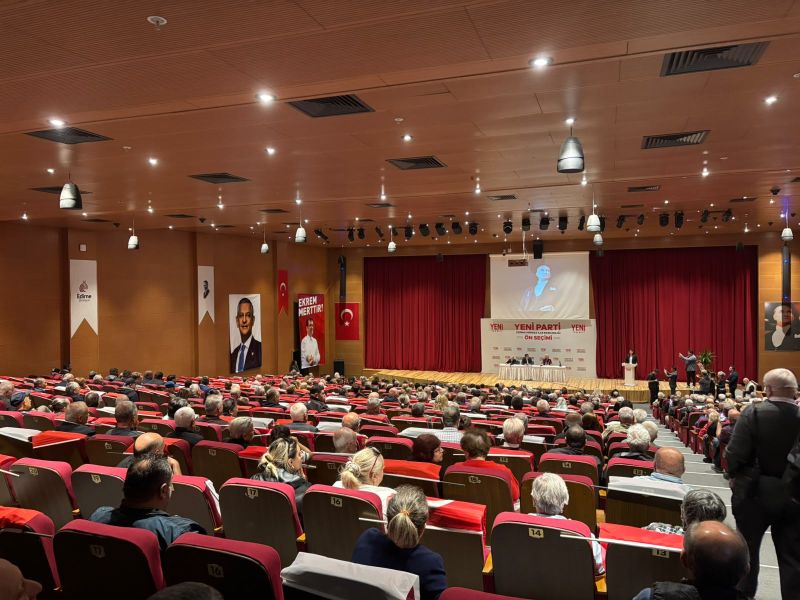 YENİ Parti Edirne Merkez İlçe Başkanlığı ön seçimi, partililerin yoğun
