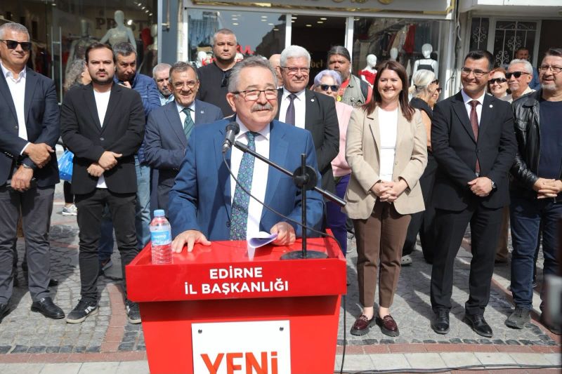 Yeni Parti Edirne İl Başkanlığı için adaylığını açıklayan Cumhur Pekdemir,