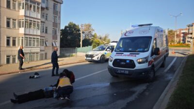 Edirne Binevler mevkiinde sabah saatlerinde karşıdan karşıya geçmeye çalışan yaşlı