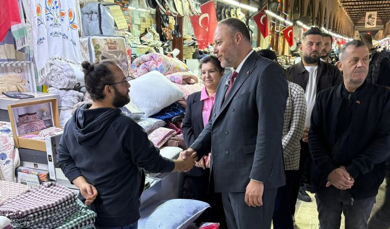 MHP Edirne İl Başkanı Ahmet Biçer ve beraberindeki yönetim kurulu